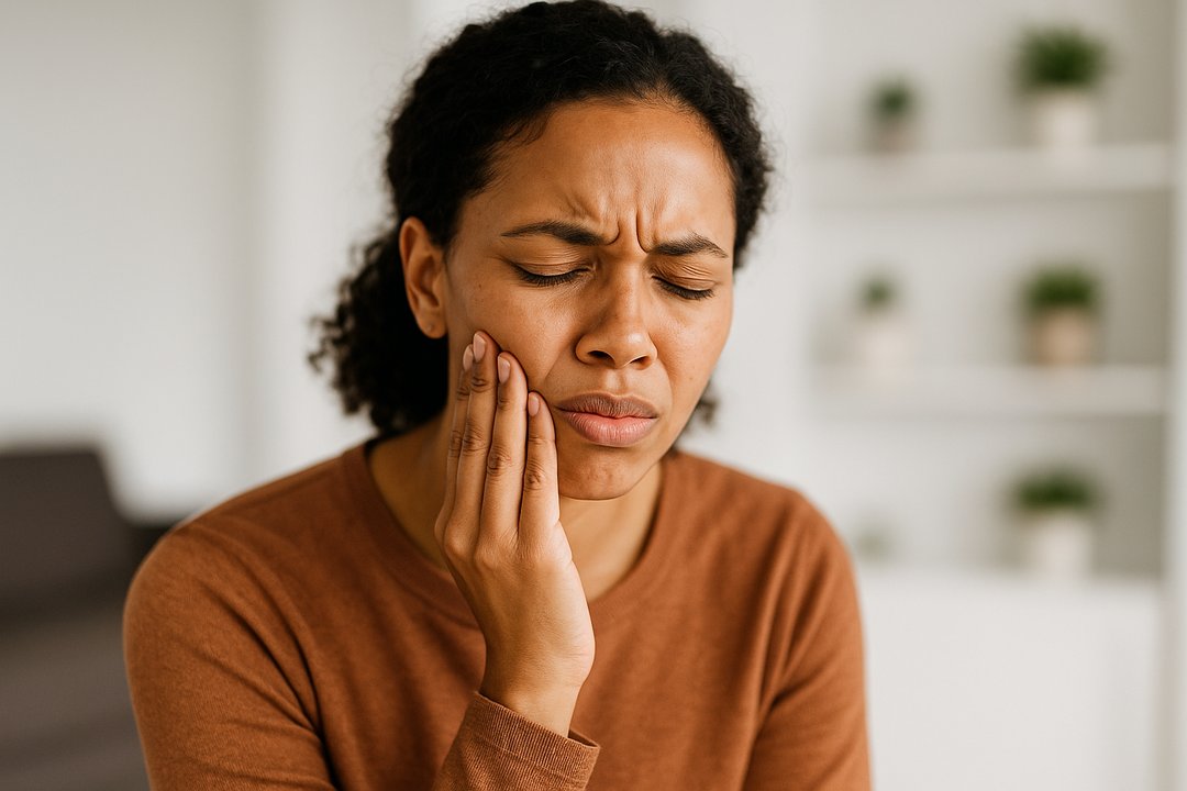 Impacted wisdom tooth illustration